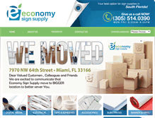 Tablet Screenshot of economysignsupply.com